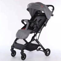new high view baby stroller four wheel childrens folding trolley lying down sitting light small boarding