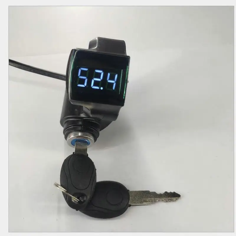 Цифровой вольтметр 12 120 в дисплей Напряжения аккумулятора + замок/ключ/3