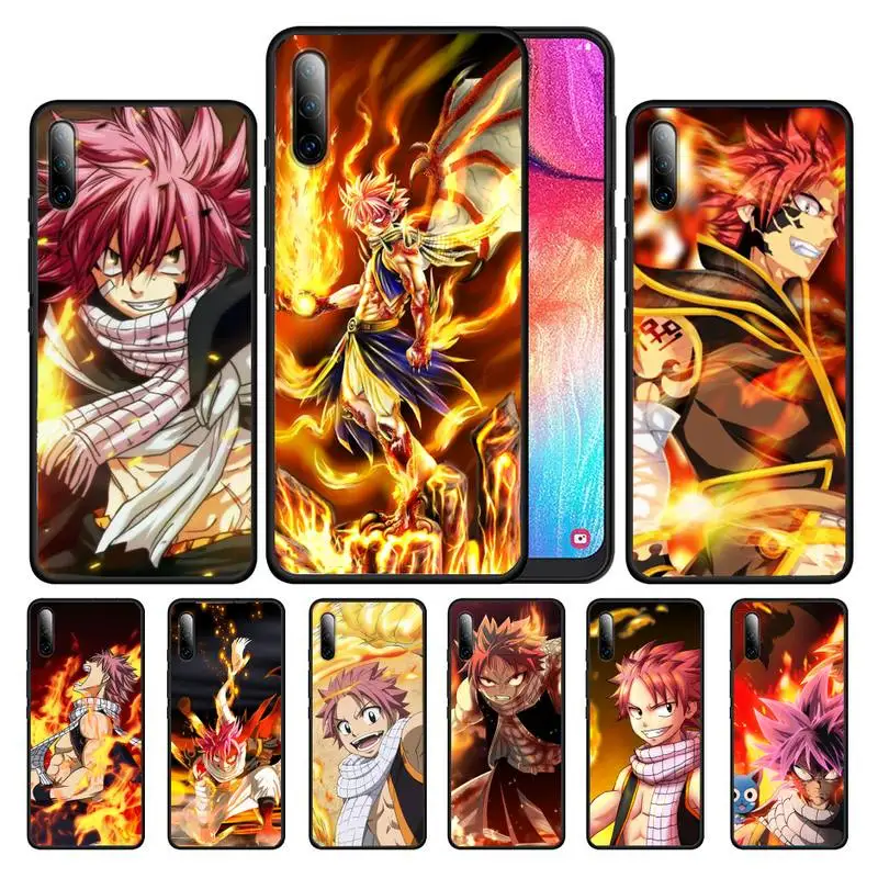 

Hot Anime Fairy Tail Natsu Dragneel Fire Phone Case For Honor 7A 8 9 X S 10 20 i S lite 30 Pro PLAY Cover Fundas Coque