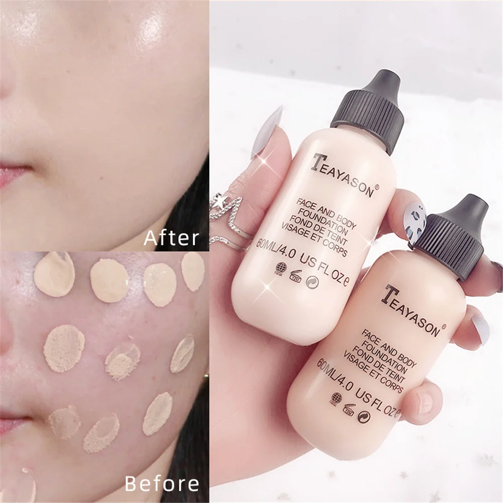 

Big Size 60ml Matte Makeup Foundation Cream Face Professional Concealing Make Up Base High Coverage Liquid Long-Lasting BB Cream
