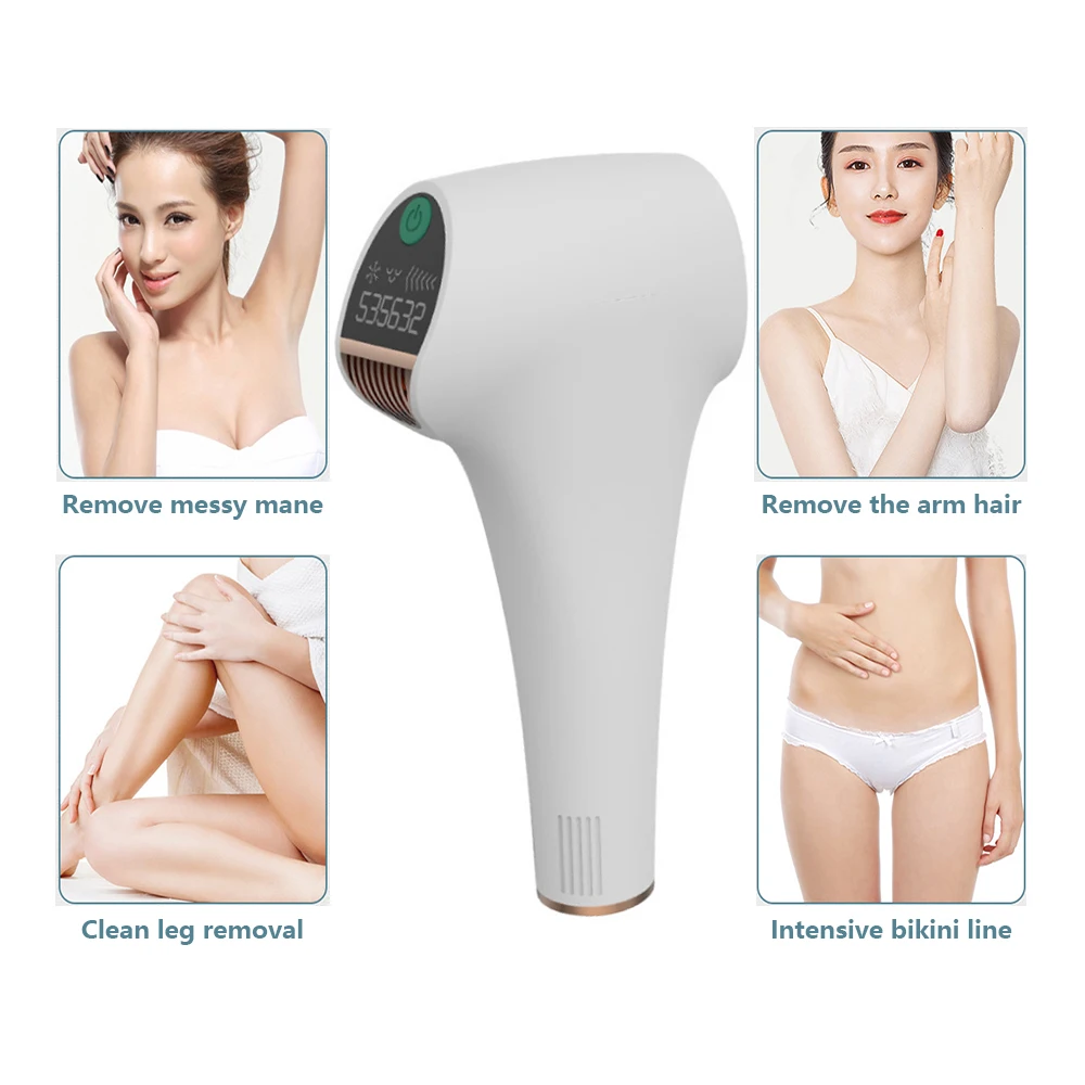 Лазерное устройство для удаления волос IPL со светодиодный Ной подсветкой