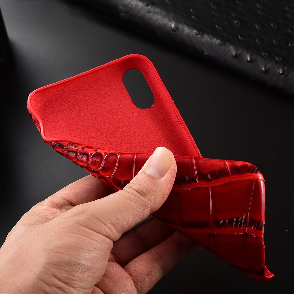 Ультратонкий чехол из крокодиловой кожи для XS Max XR мягкий iPhone11 11Pro 11promax | Мобильные