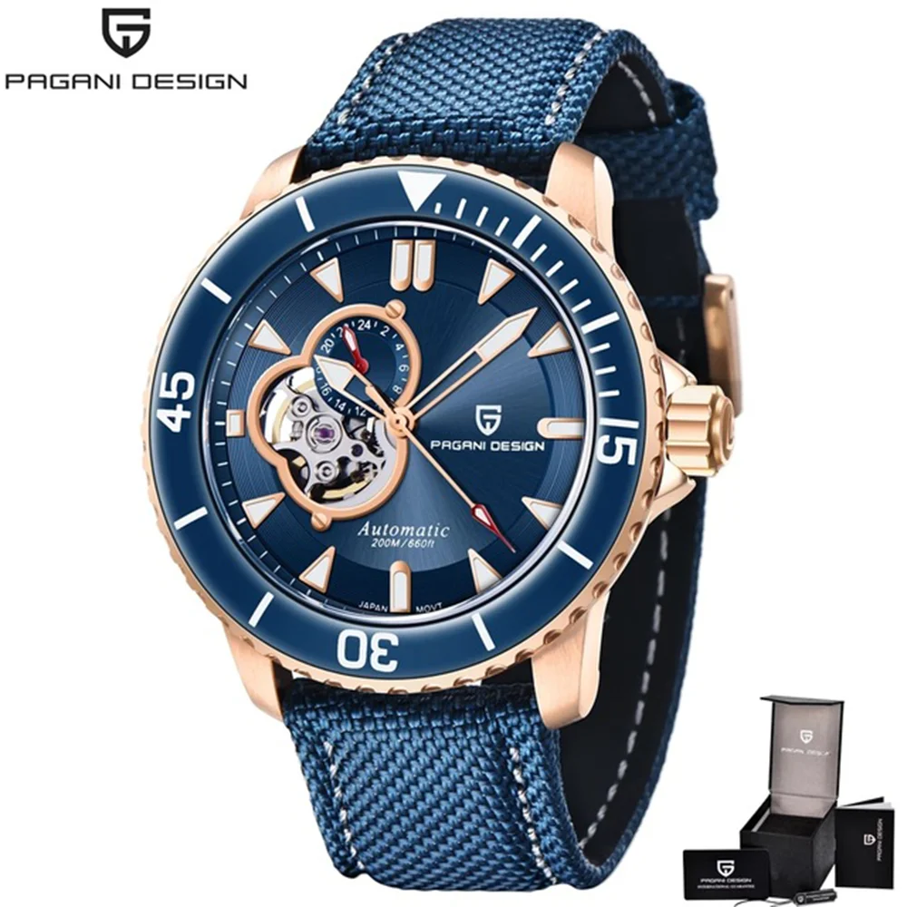 

PAGANI Design New Luxury Automatic Mechanical Watch Men 200m Waterproof Watch Japan NH39 Male Clock Sport Male Relogio Masculino