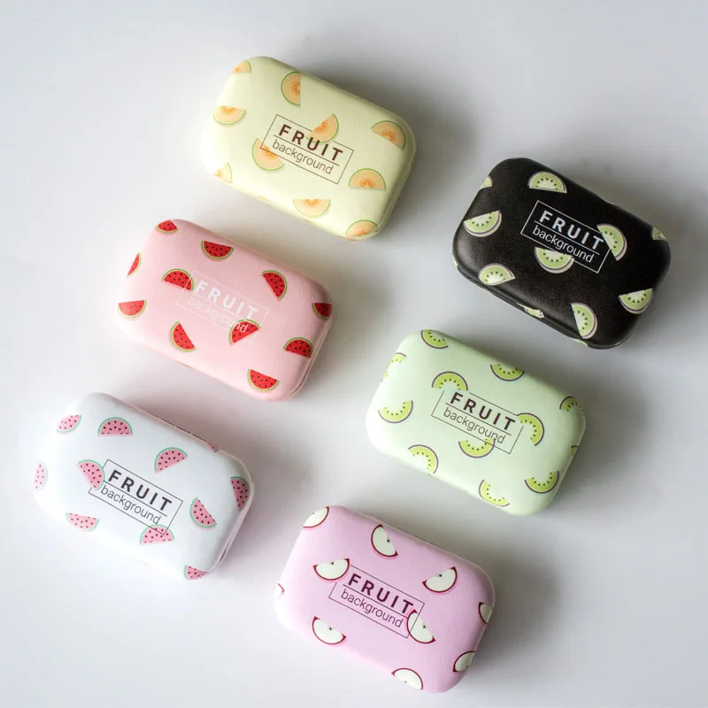 Дорожный Портативный чехол для контактных линз контейнер с зеркальными