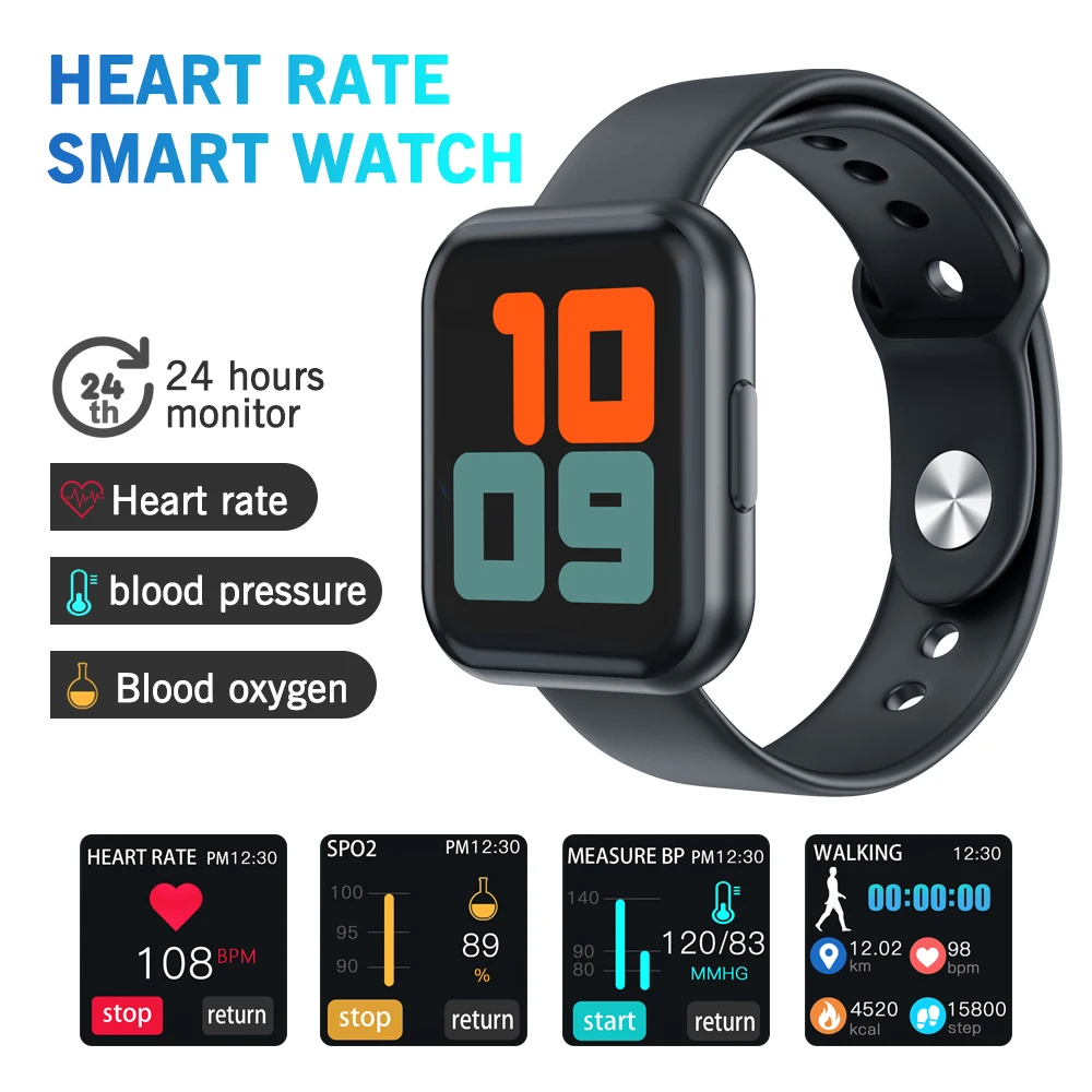 Смарт-часы FocuSmart 2020 для мужчин и женщин спортивные умные часы с датчиком