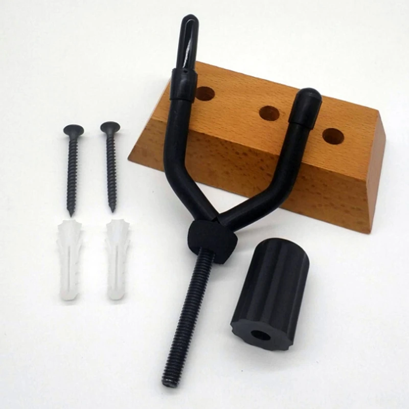 Violin Rack Hanger Wall Mount Hook Solid Wood Base Can Hang Bow | Спорт и развлечения