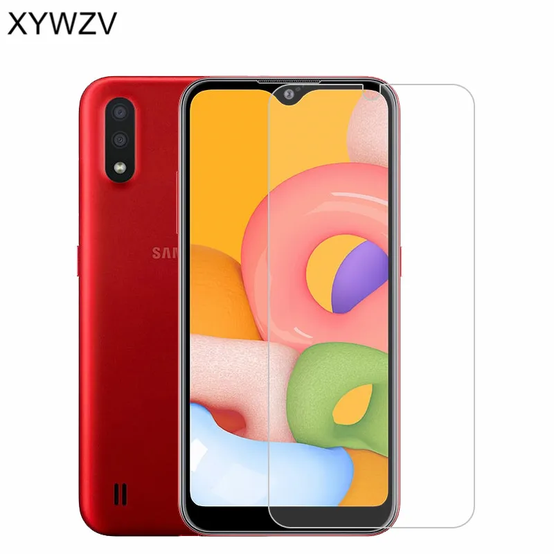 Protector de pantalla de vidrio templado para Samsung Galaxy A01, pel&iacute;cula protectora de vidrio templado para Samsung Galaxy A01, 2 uds.-0