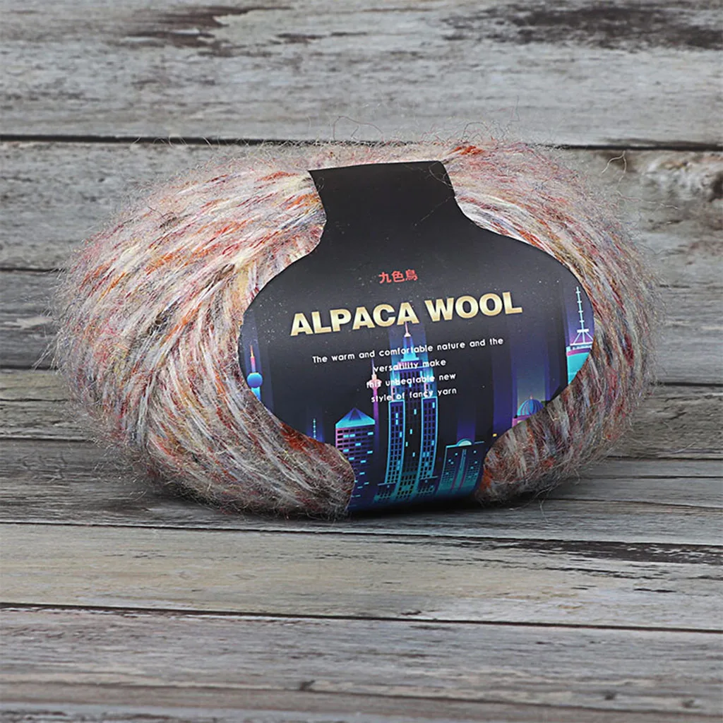 Красочные Alpacawool ручной вязки пальто свитер шарф линии из толстой шерсти инновационные и удобные товары для дома