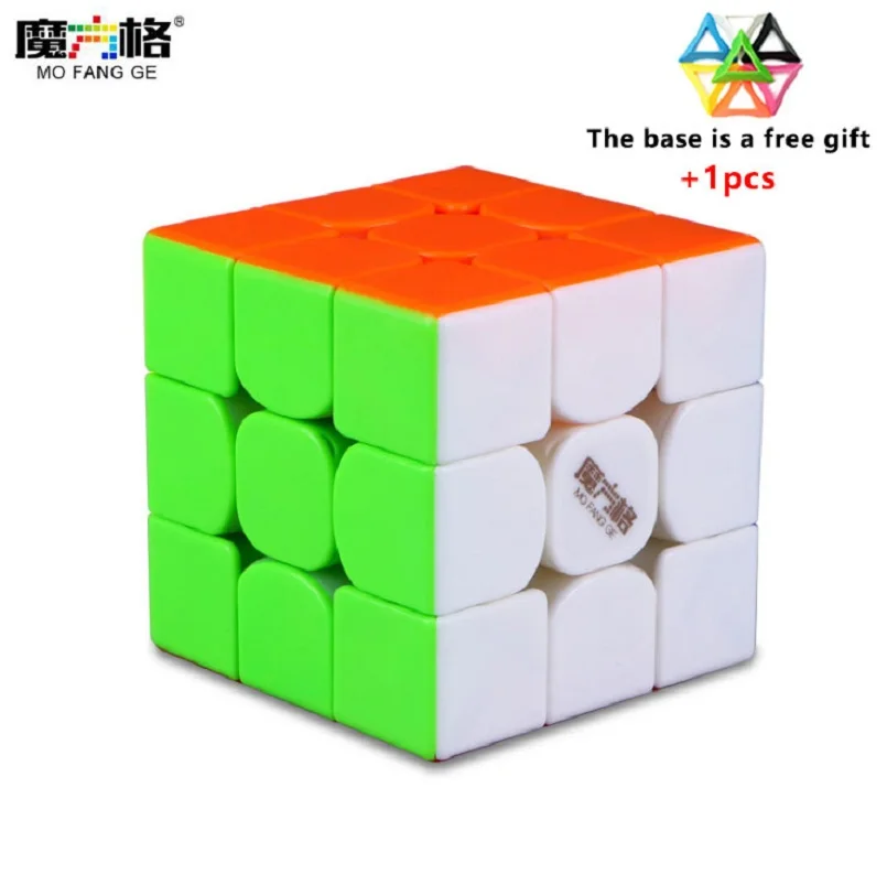 Mofangge Thunderclap V3 3*3 м Магнитный куб черный без наклеек белый LeiTing Cubo Magico обучающая