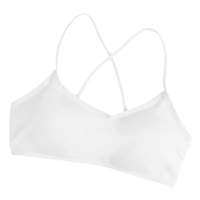 

Womens Sexy Criss Cross Bandage Backless Bralette Cotton Wire Free Padded Bra X3UE