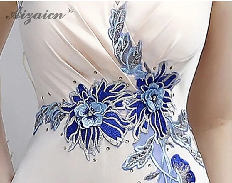 Летнее элегантное обтягивающее Cheongsam Китайский современный Qi Pao вечерние платья Для женщин Восточный Стиль вечернее китайское платье-Ципао промотирования • китайское Женская Роба в восточном стиле