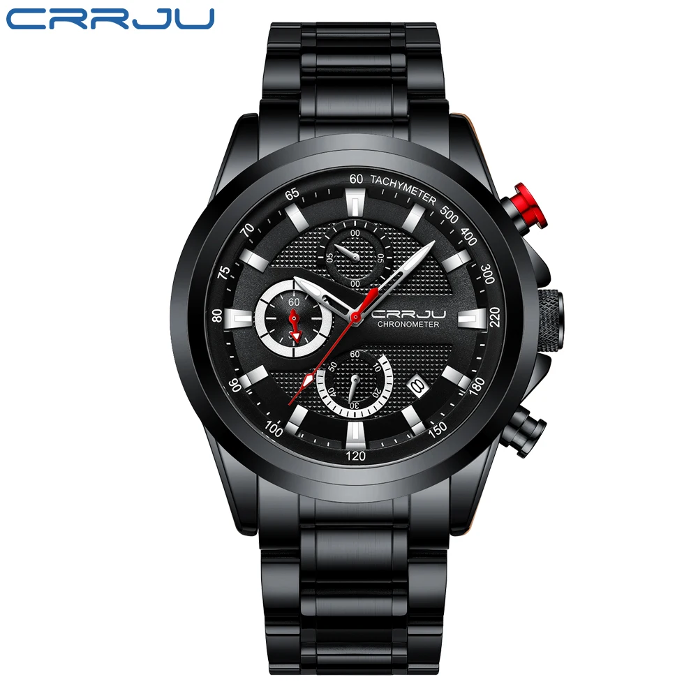 CRRJU модные мужские часы Лидирующий бренд Роскошные Бизнес наручные