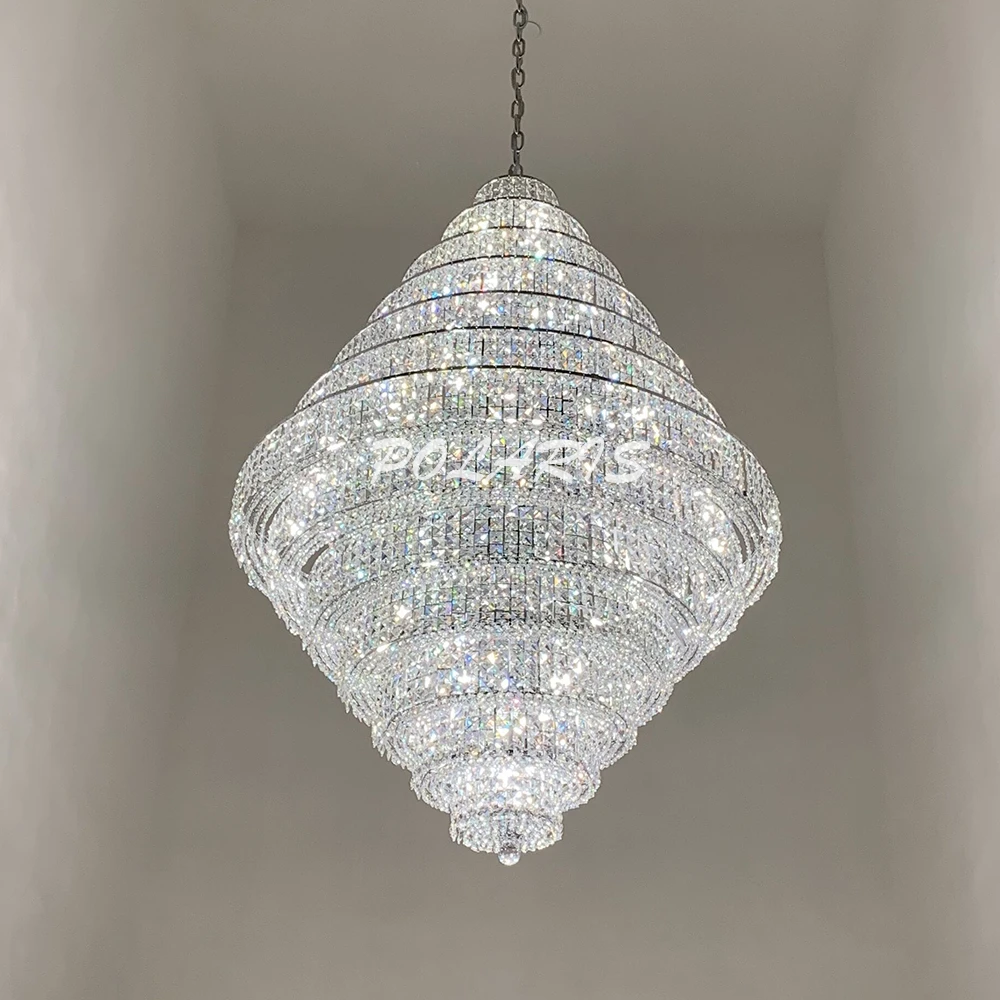 

Retro Vintage Crystal Chandelier Lighting Modern Crystal Chandeliers Pendant Hanging Light for Home Hotel Villa Restaurant Decor