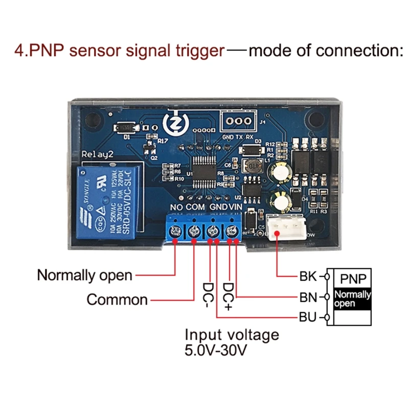 

5-30V Delay Power-Off Trigger Relay Cycle Timing Relay Module 0.1s-999minutes K3KA