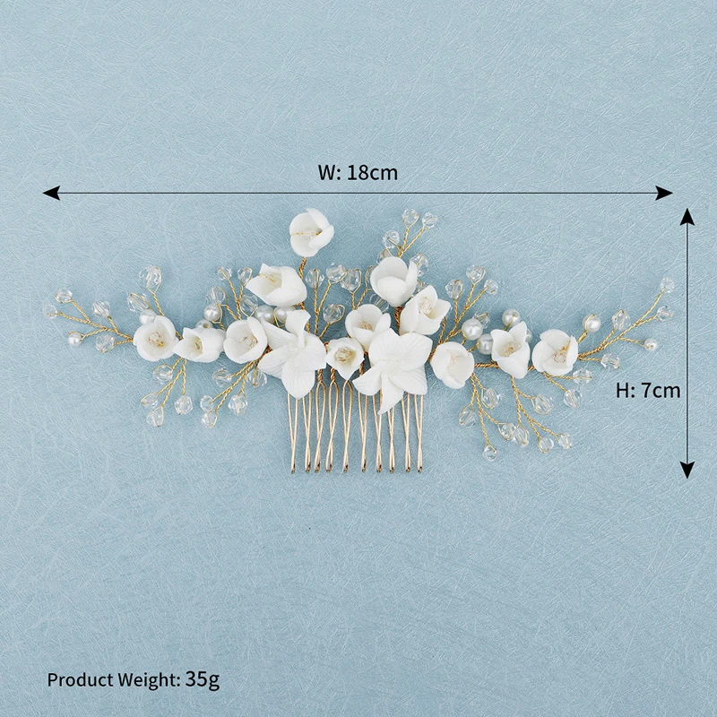 Свадебные аксессуары для волос свадебные украшения с цветами и жемчужинами