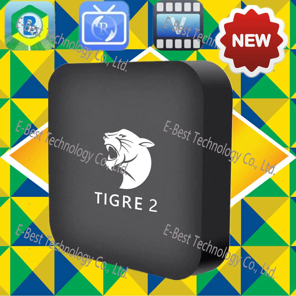 Tigre2 tv box H tv 6 коробка HTV 5 ip tv H. tv 6 Бразильский Португальский ТВ Интернет потоковое видео устройство Live HD Filmes по требованию ТВ