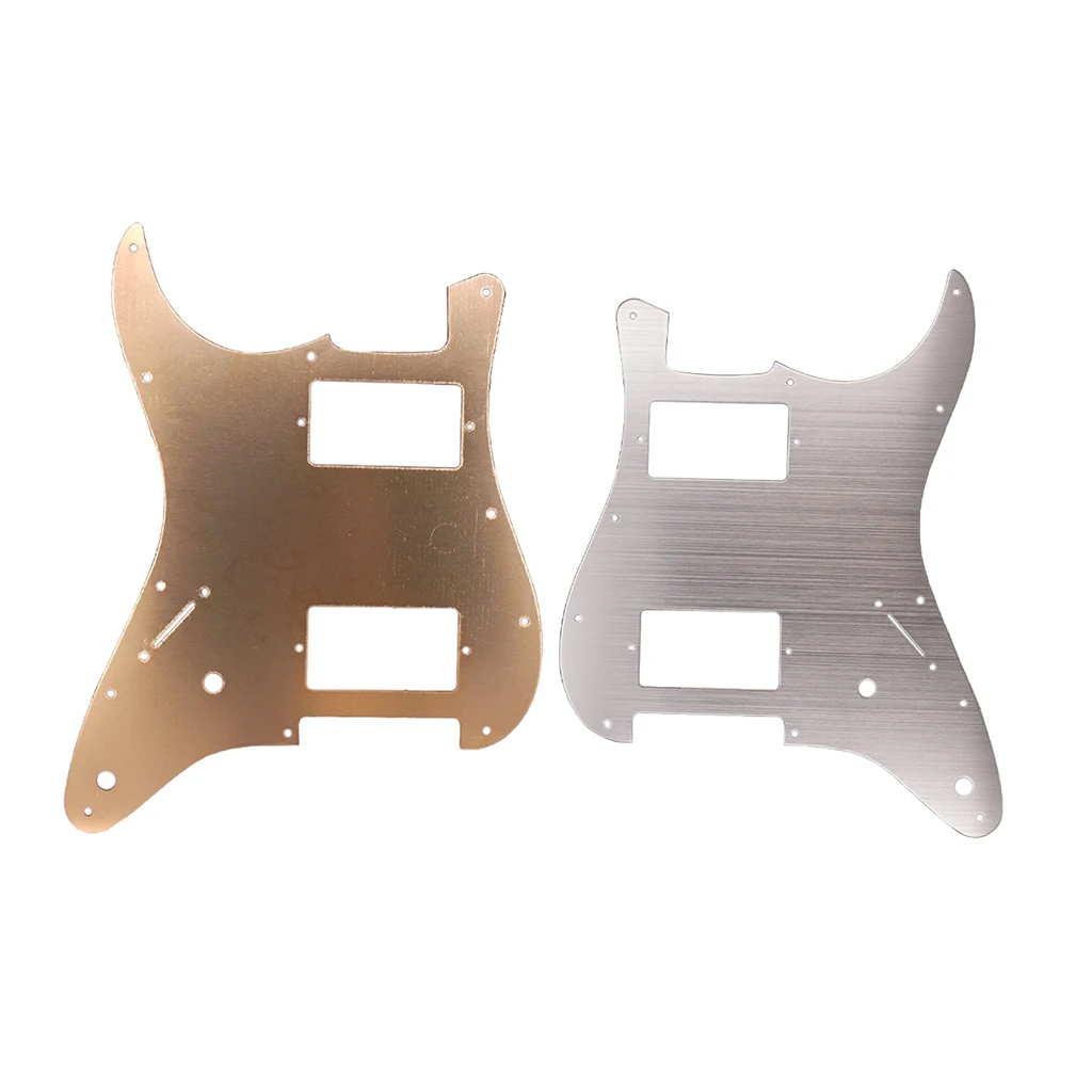 

Durable Aluminum Alloy HH Electric Guitar Pickguard Humbucker Pickups Mount Hole