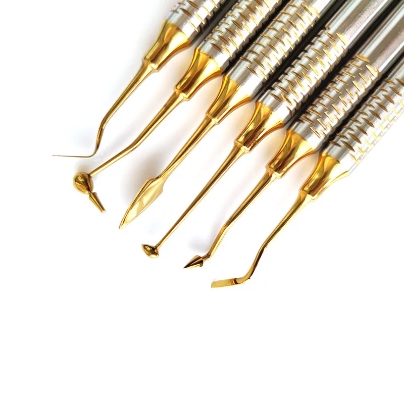 6 шт. шпатель для полимерного наполнения с титановым покрытием|Базовый