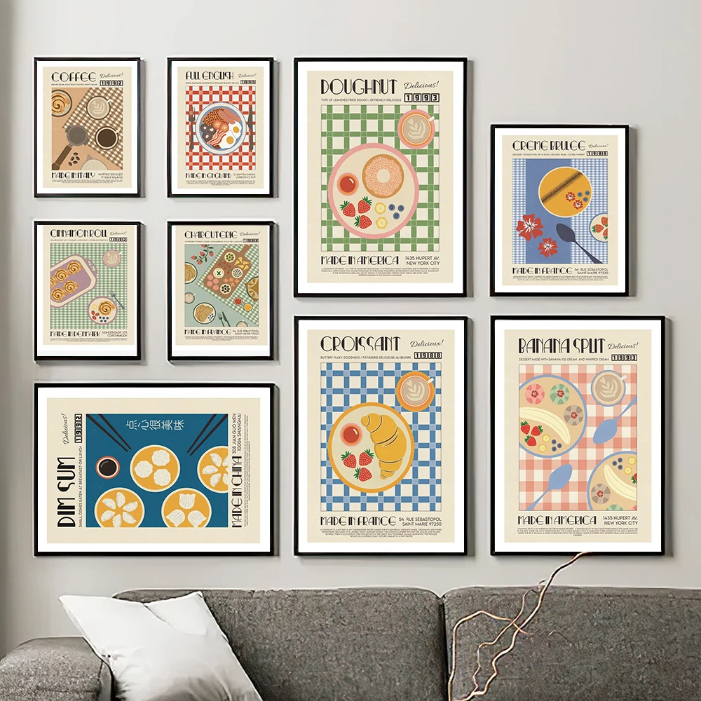 Японский Корейский настенный плакат и картина с изображением пищевых продуктов