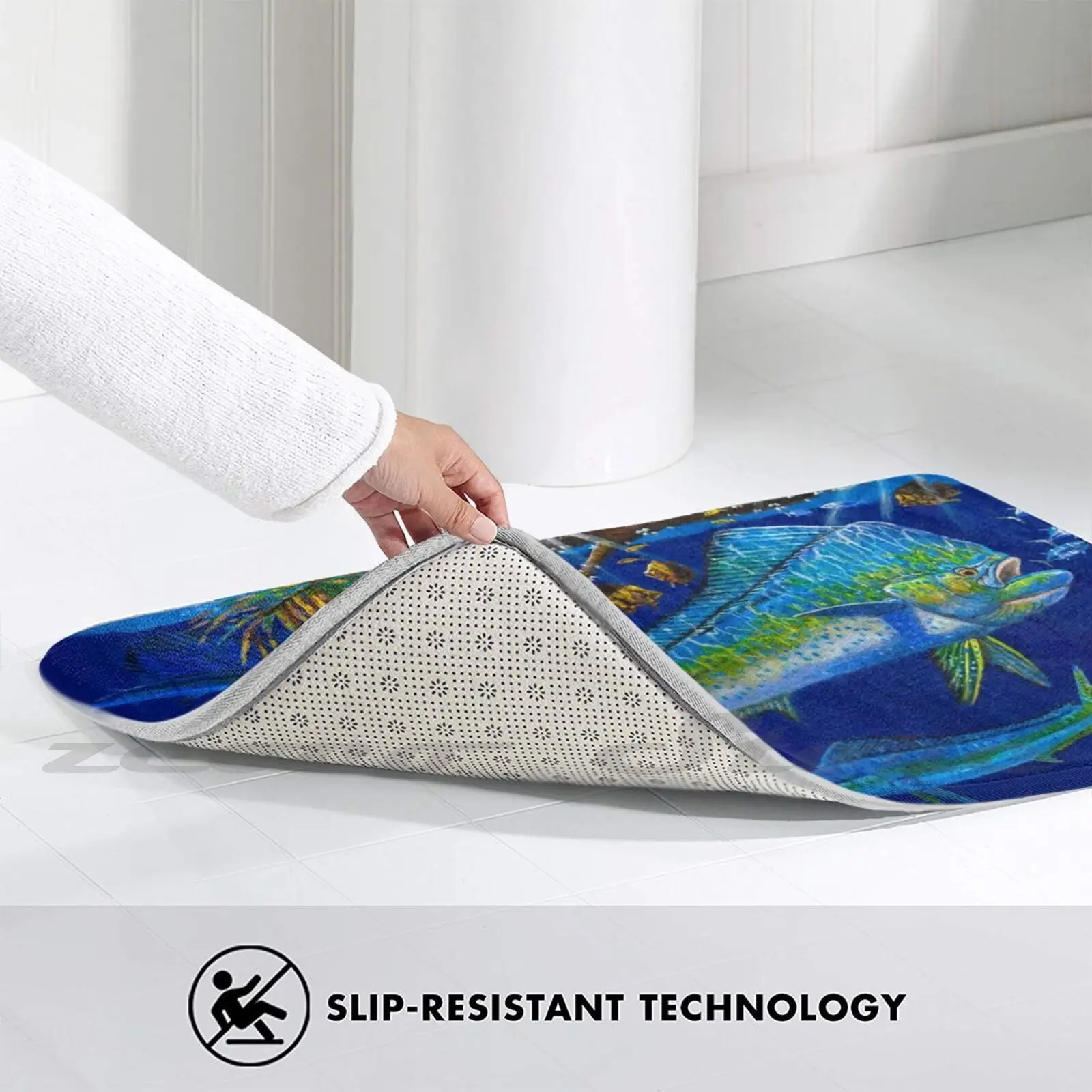 Мягкий Нескользящий Коврик Gamefish Heaven ковер подушка Марлин Махи Ваху рыбалка