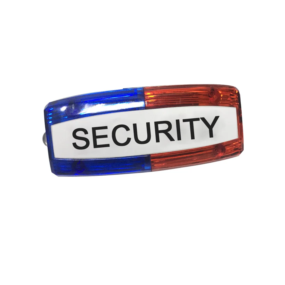 Red security Для ночного использования, общественная безопасность светодиодный светильник плеча полиция сигнальная лампа встроенный аккумулятор паника светодиодный светильник по системам OEM флэш-светильник - Цвет: Red security