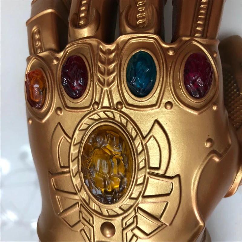 1: 1 светодиодный светильник Thanos Gauntlet War cosplay светодиодный перчатки костюм на Хэллоуин Подарочная бутафория