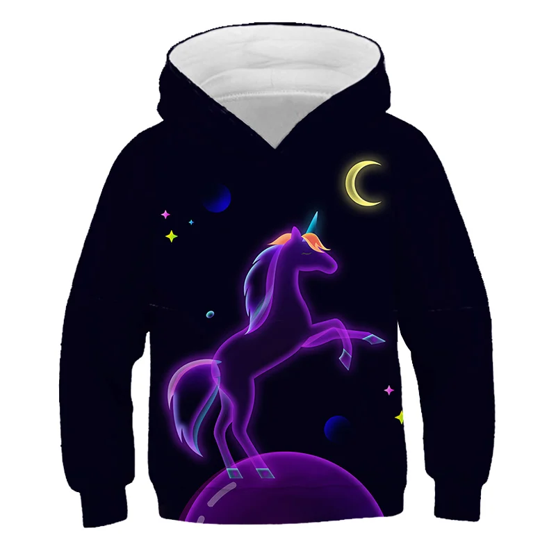 

3D Unicorn hoodies for teen girls Autumn Kids Girls Cartoon Sweatshirt Toddler girls Clothes Children Long Sleeve Party Top