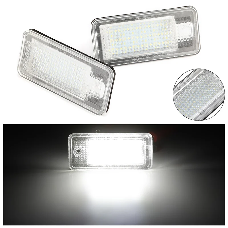 Подсветильник ка для номерного знака Audi светодиодная лампа A3 S3 A4 S4 B6 A6 S6 A8 S8 Q7 12 В 2