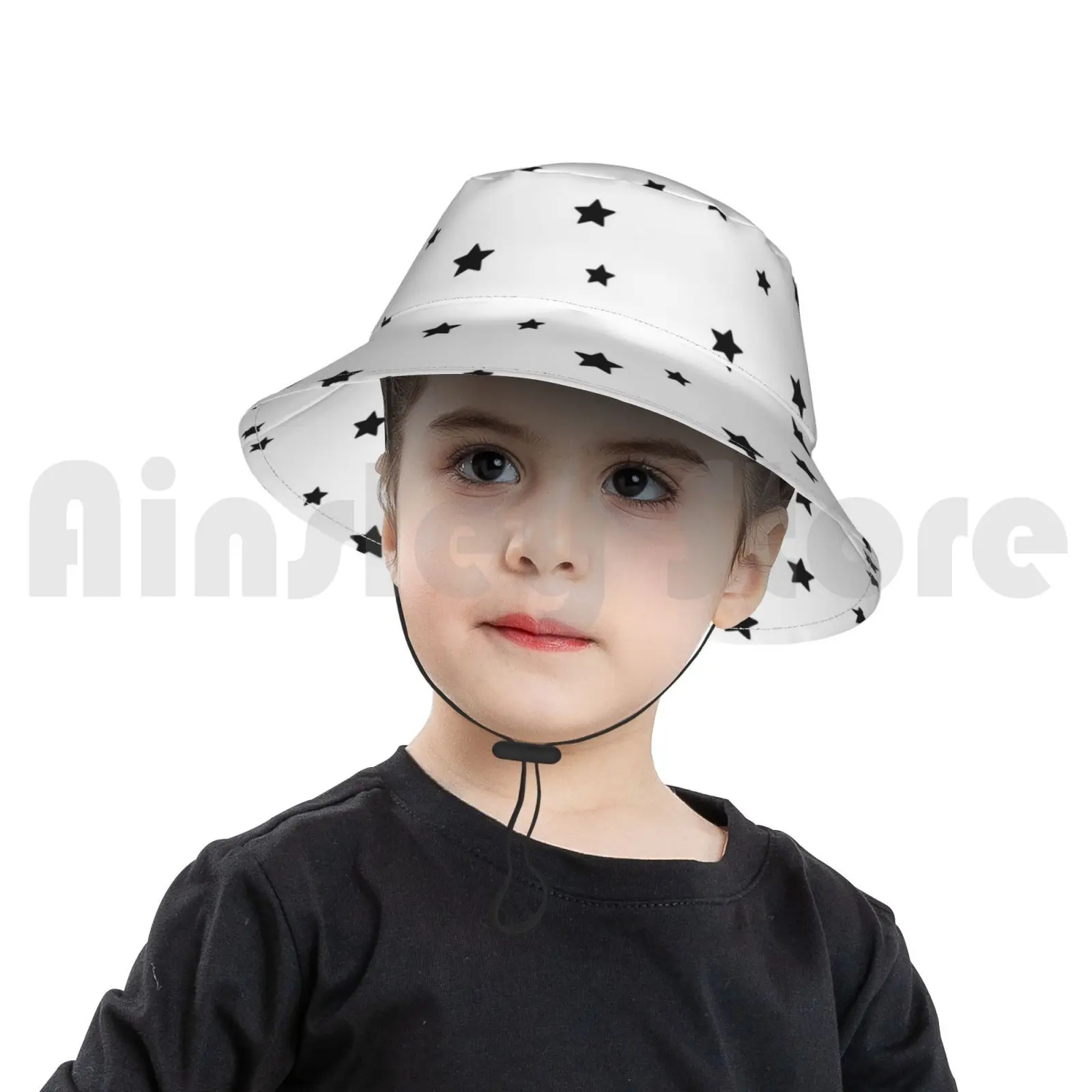 Складная Солнцезащитная шляпа со звездами и черная белая Vibe недорогая Vsco Artsy |