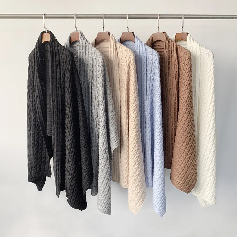 Новый женский вязаный шарф кашемировая шаль Женский палантин на осень и зиму 2021 |