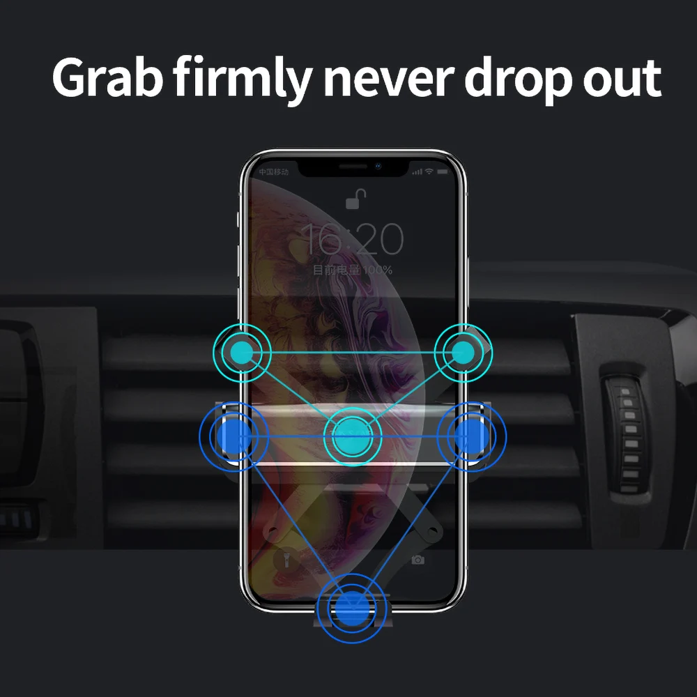 Автомобильный держатель Meeker Gravity для iPhone 11 Pro MAX автомобильный на вентиляционное