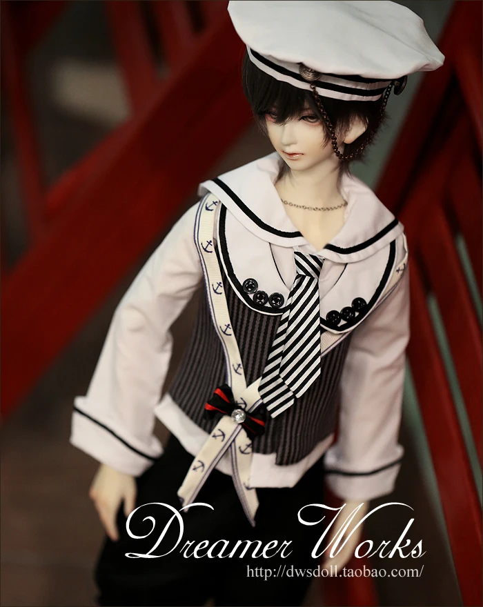 

BJD doll clothes SD suit handsome boy sailor suit 1/4, 1/3,1/6 ordinary uncle jointed doll accessories