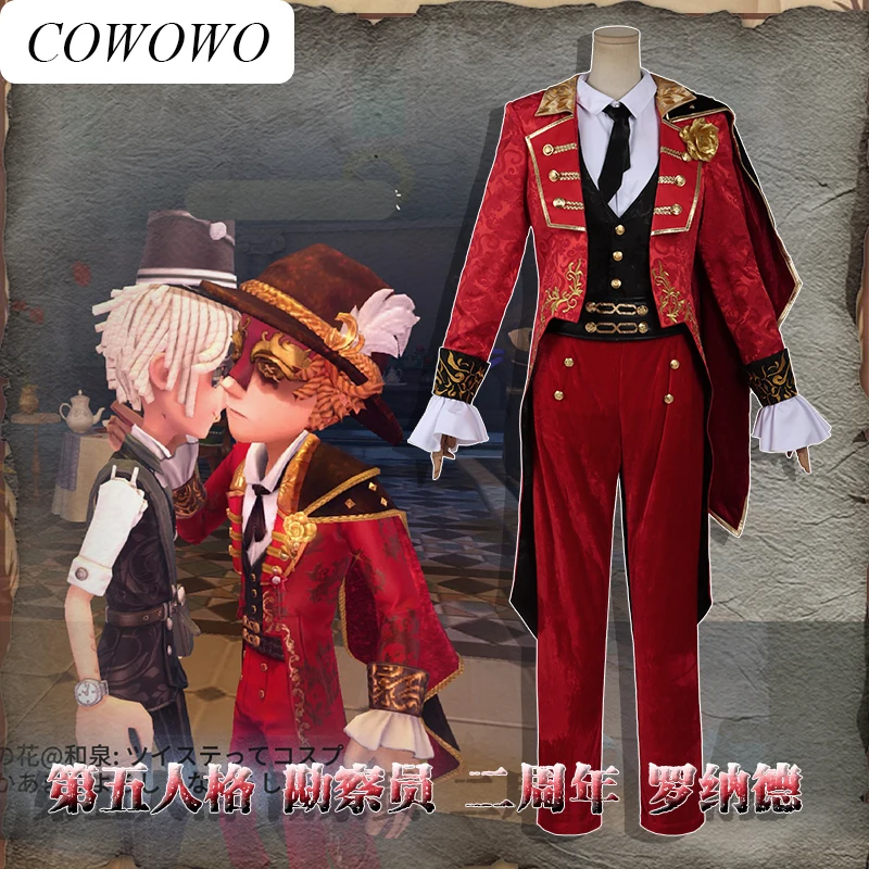 

COWOWO [Customized] Anime! Game Identity V Norton Campbell 2nd Anniversary Ronald Skin Uniform Halloween Party Outfit For Men