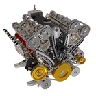 V8-shaped восьмицилиндровый двигатель модель 3D металлическая механическая сборка научный эксперимент физическая игрушка