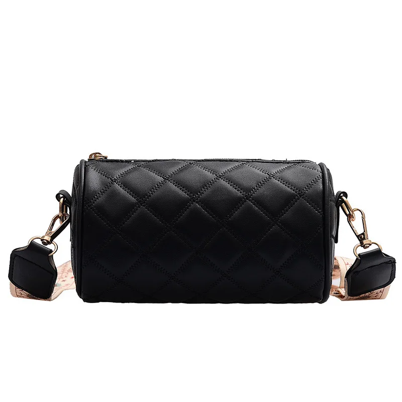 

On the new texture foreign tide autumn and winter mini shoulder bag girl wide shoulder strap messenger bag female