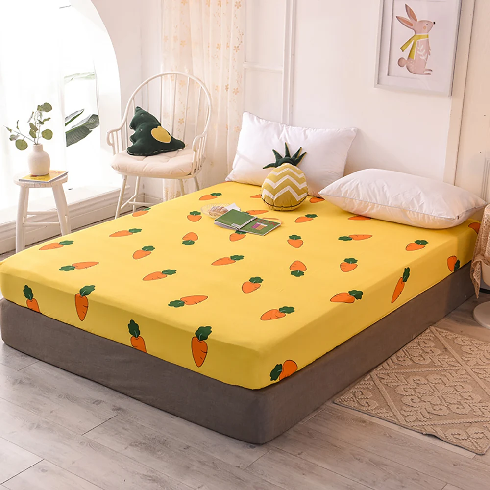 

Machine Washable Warm 100% Polyester Microfiber Elastic Fitted Sheet Quilt Cover Bed Cover Suitable For King Size