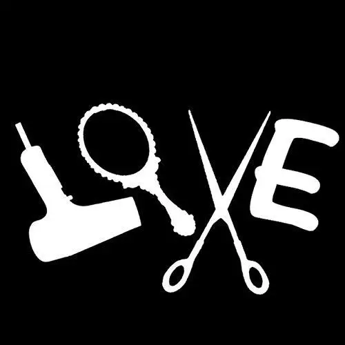 Наклейки на автомобиль с изображением любящих ножниц