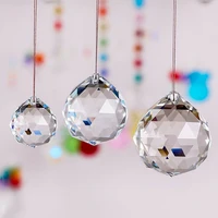 clear crystal lamp ball prism feng shui rainbow sun catcher home wedding interior parts gadget car decoration accessories