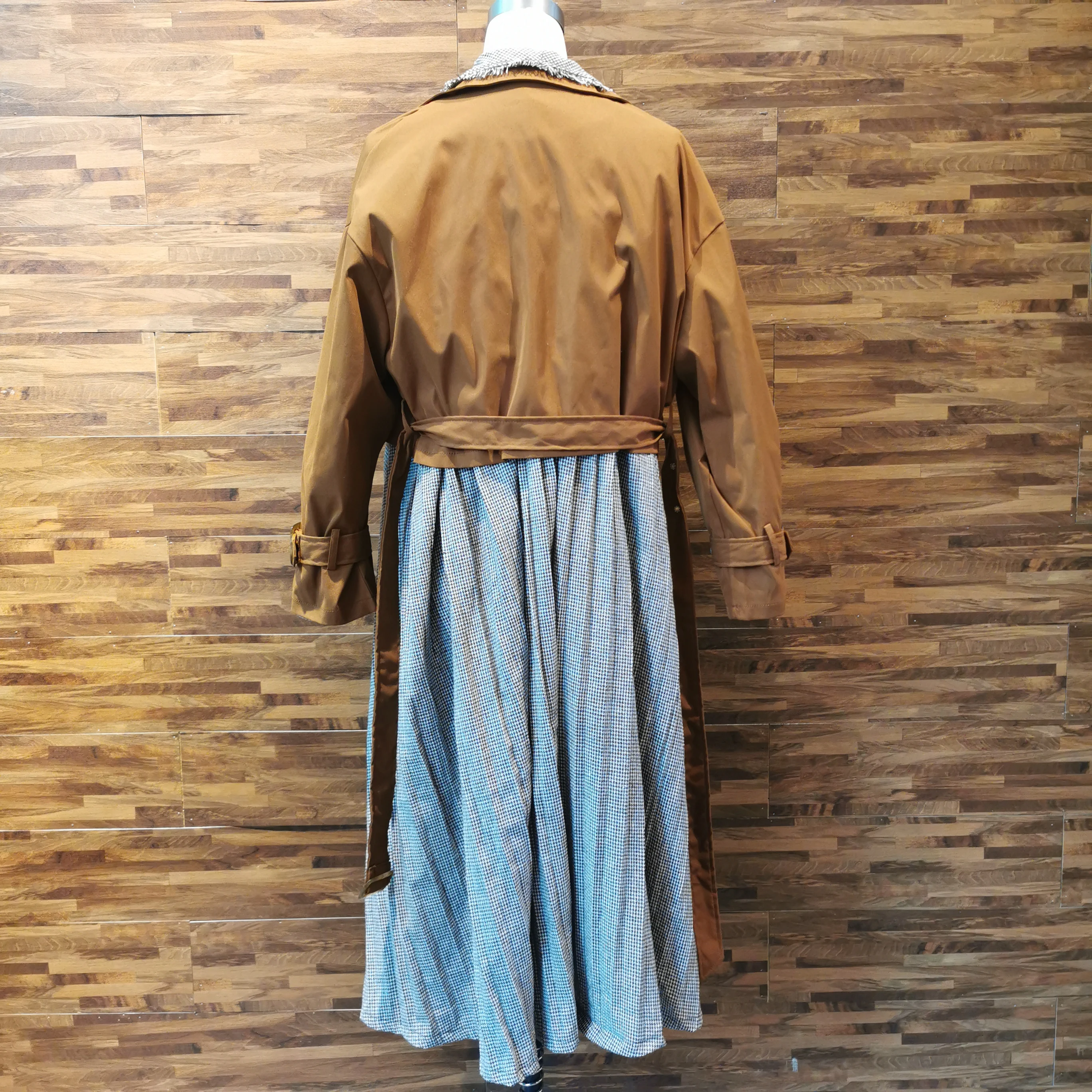 Женский Тренч средней длины в стиле Харадзюку японский корейский стиль