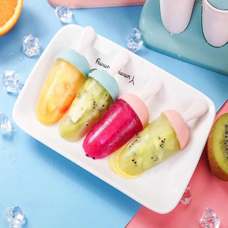 4 ячейки мороженое ледяной куб формы сделай сам летний домашний морозильник