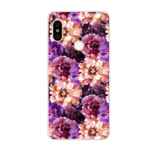 Xiaomi mi a2 lite чехол, силиконовая Мягкая задняя крышка из ТПУ с цветочным рисунком для xiaomi mi a3 lite Защитные чехлы для телефонов - Цвет: LL20