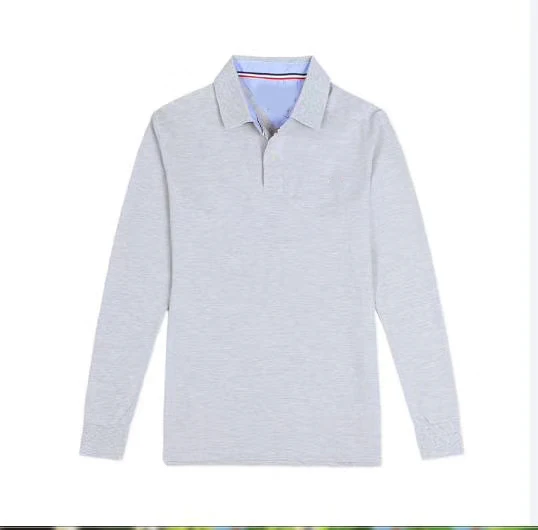 Hombre tommi polo Топ Мужская рубашка с длинным рукавом вышивкой homme Классическая мода