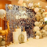 colorful shimmer panels sequin wedding scene background decorations supplies shop window advertising wall sequin decor 2021