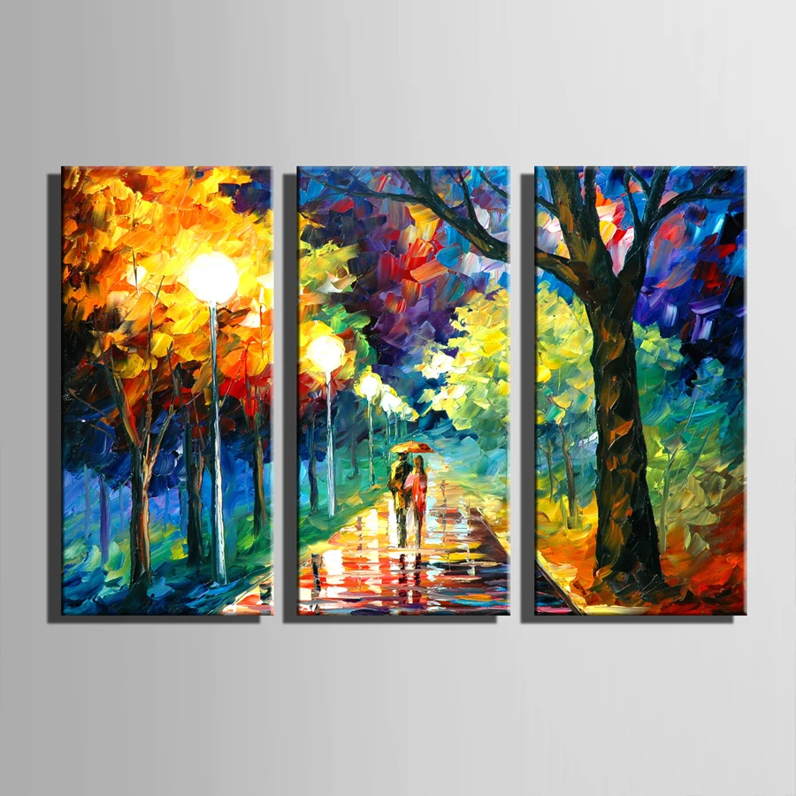 

3 Piece landscape 5d full square round diy diamond painting Cross Stitch diamond embroidery needlework famous painting WW345