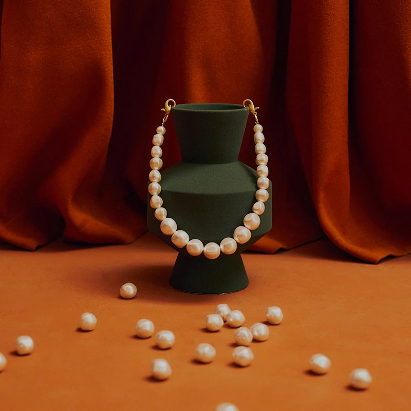 La Festin Exquisite Pearl Chain For Bags 3