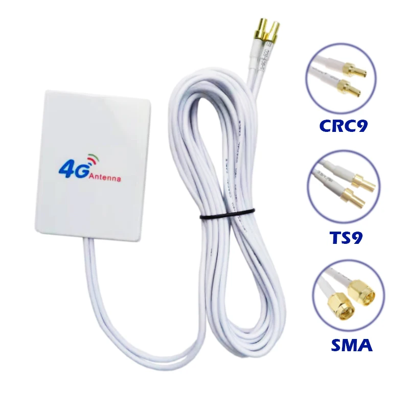 Антенна 4G LTE 3м кабель с высоким коэффициентом усиления 28dBi SMA TS9 CRC9 Соединитель