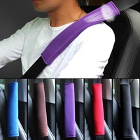 2pcs universal car safety belt cover breathable non slip car seat belt pad sandwich seat belt shoulder pads auto accessories