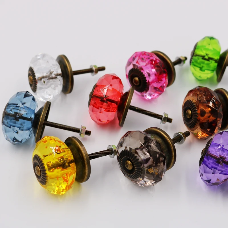 5 шт. 38 мм прозрачная ручка янтарная акриловая для выдвижного ящика шкафа