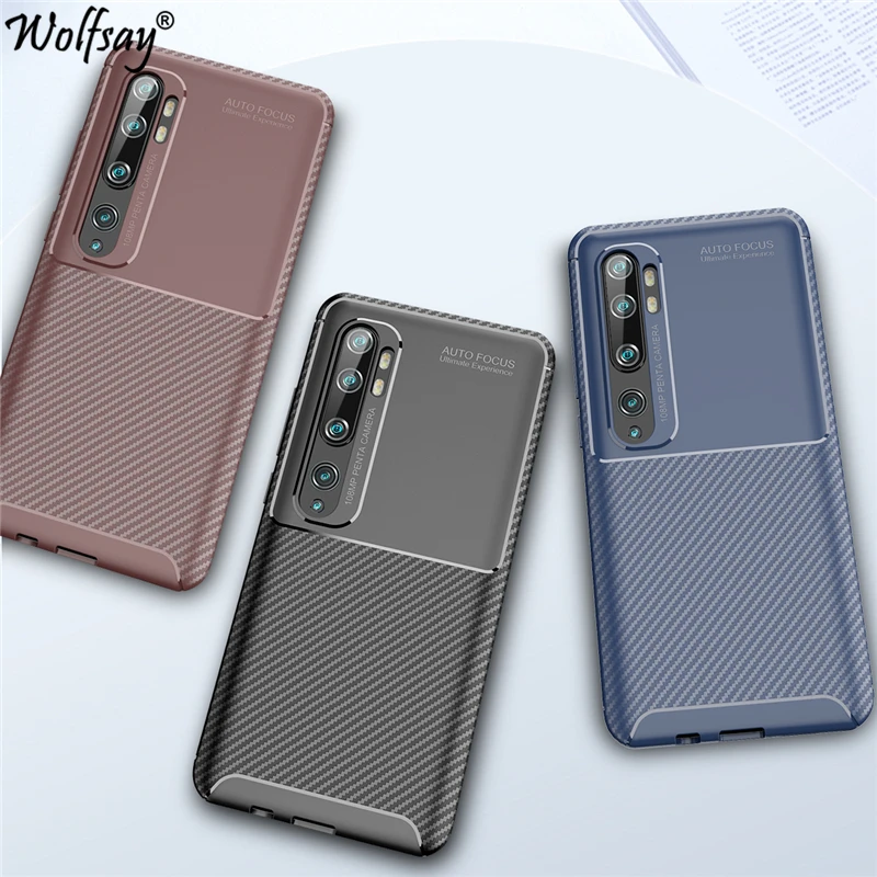 

Чехол для Xiaomi Mi Note 10, Мягкий Силиконовый противоударный чехол из углеродного волокна для Xiaomi Mi Note 10, чехол для Xiaomi Mi Note 10