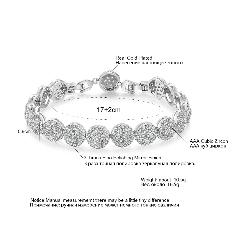 RAKOL новый модный дизайн милый круглый розовый браслет с фианитом для женщин